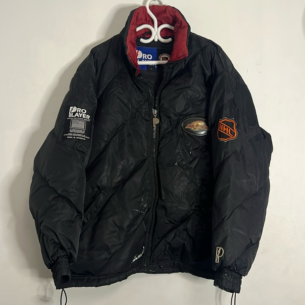 Pro Player Colorado Avalanche Vintage Men's Black Jacket Coat Bomber Varsity NHL
